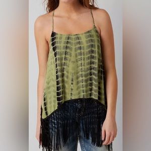 Fringe Spaghetti Strap Top